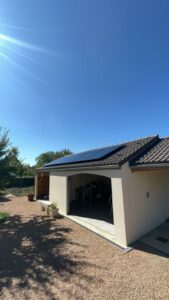 Pose de panneaux solaires